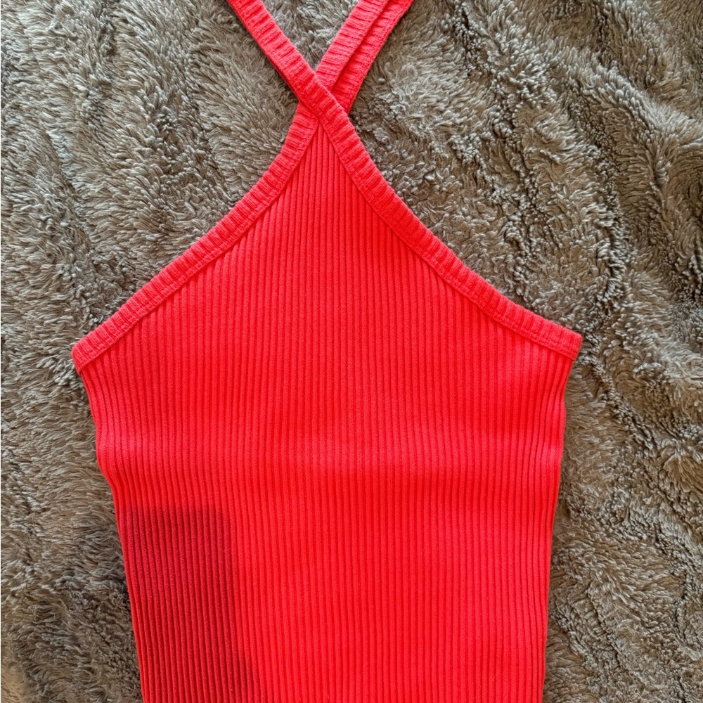 T.La Vibrant Red Knit Top